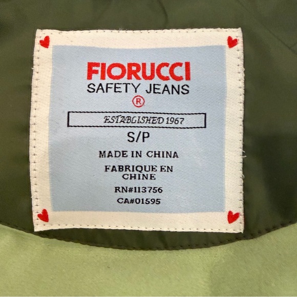 Fiorucci Safety Jeans Women’s Green Puffer Vest - Picture 4 of 6